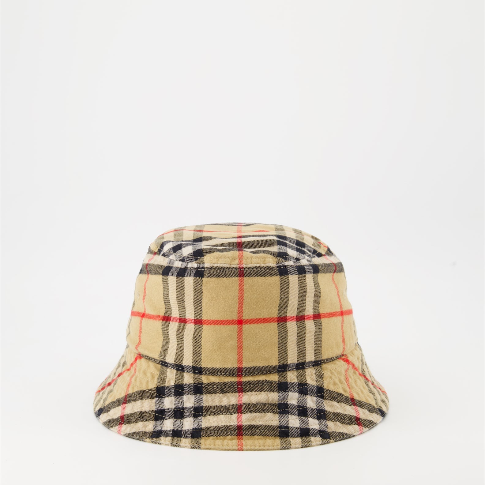 Burberry hat, checkered bucket hat, luxury accessories, designer hats, unisex bucket hat