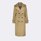 Long Beige Trench Coat
