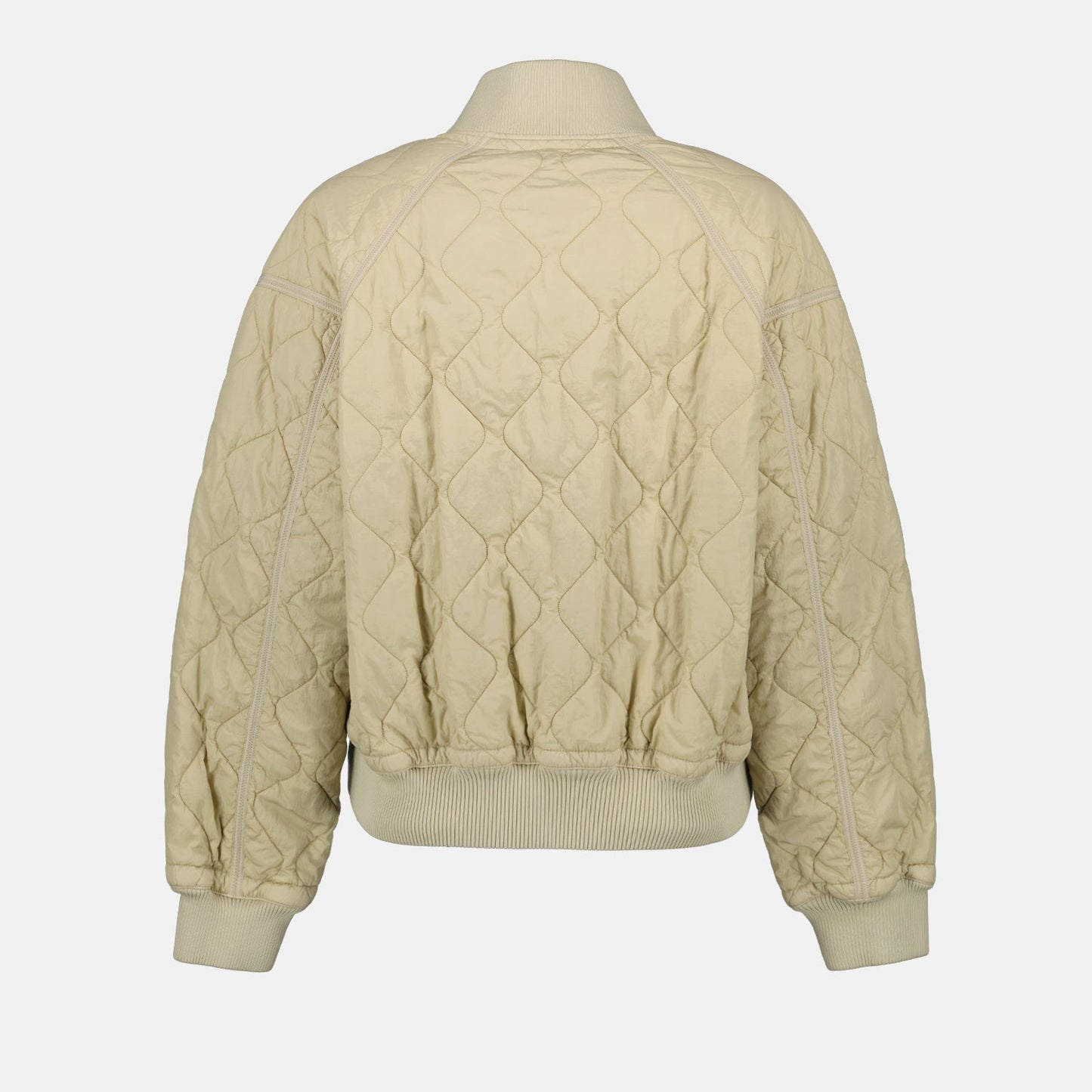 Burberry bomber jacket, quilted bomber, beige jacket, luxury outerwear, quilted cavalier