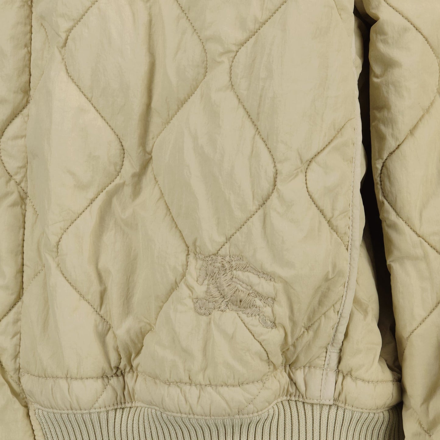 Burberry bomber jacket, quilted bomber, beige jacket, luxury outerwear, quilted cavalier