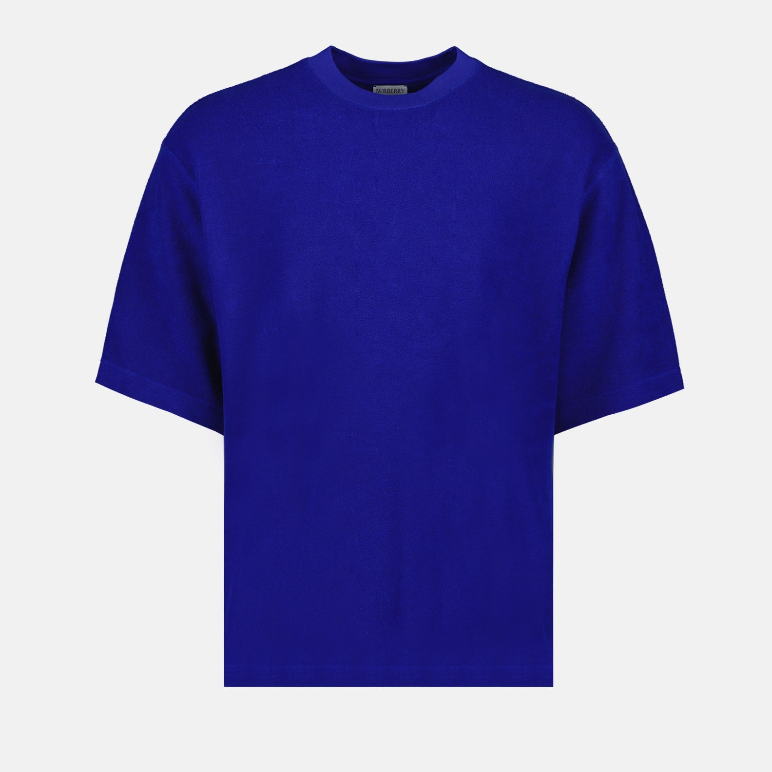 Burberry, Cotton T-shirt, Cavalier EKD, Blue T-shirt, Luxury Menswear