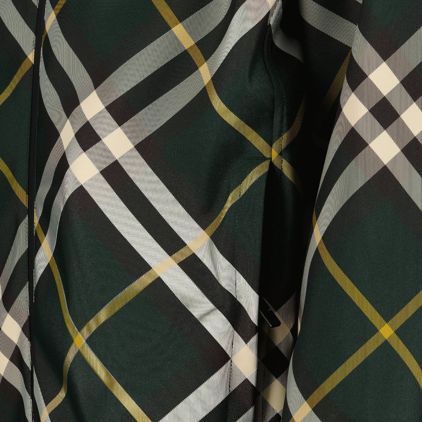 windbreaker, checkered pattern, luxury outerwear, Burberry, green windbreaker