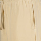 Beige Cotton Shorts with EKD
