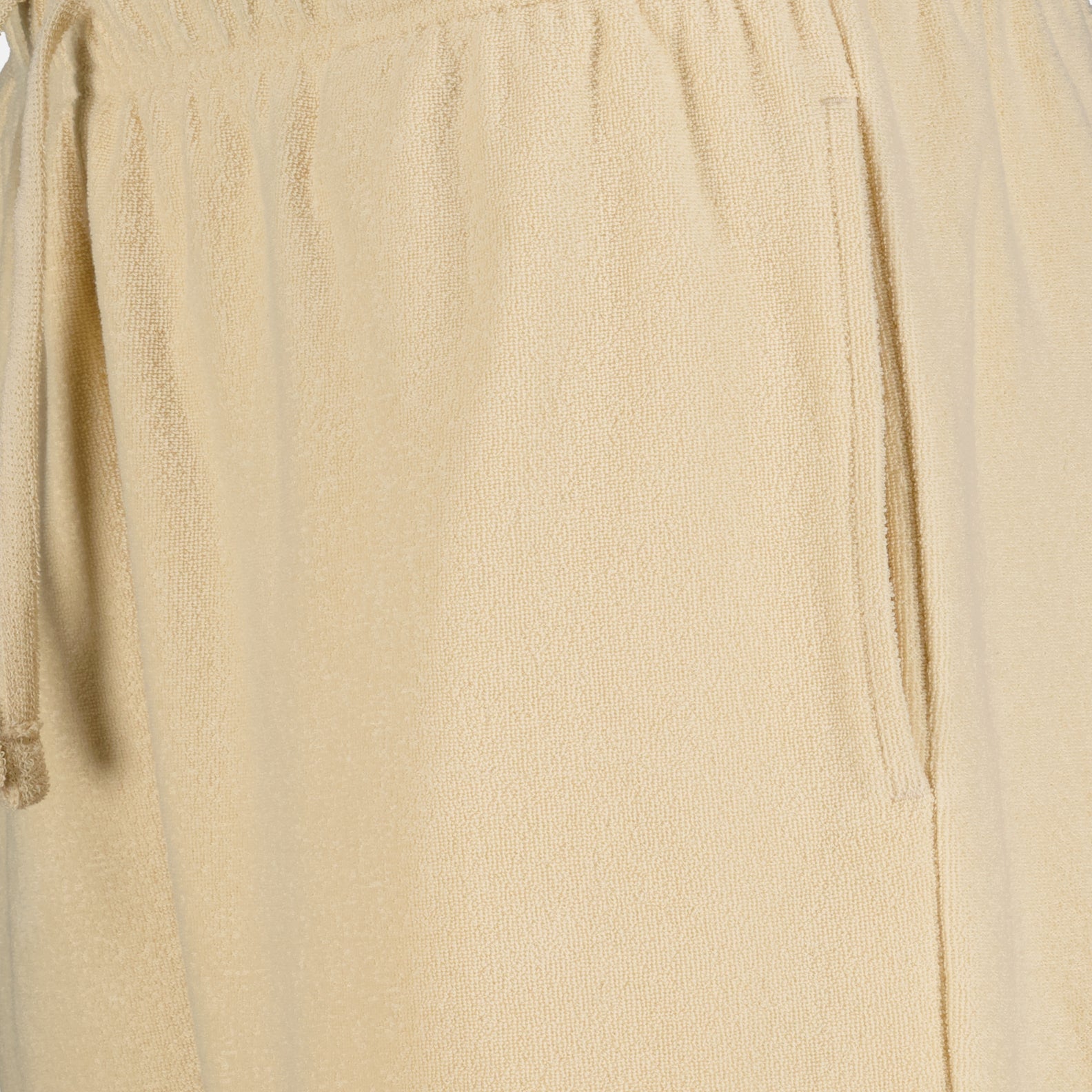 Beige Cotton Shorts with EKD