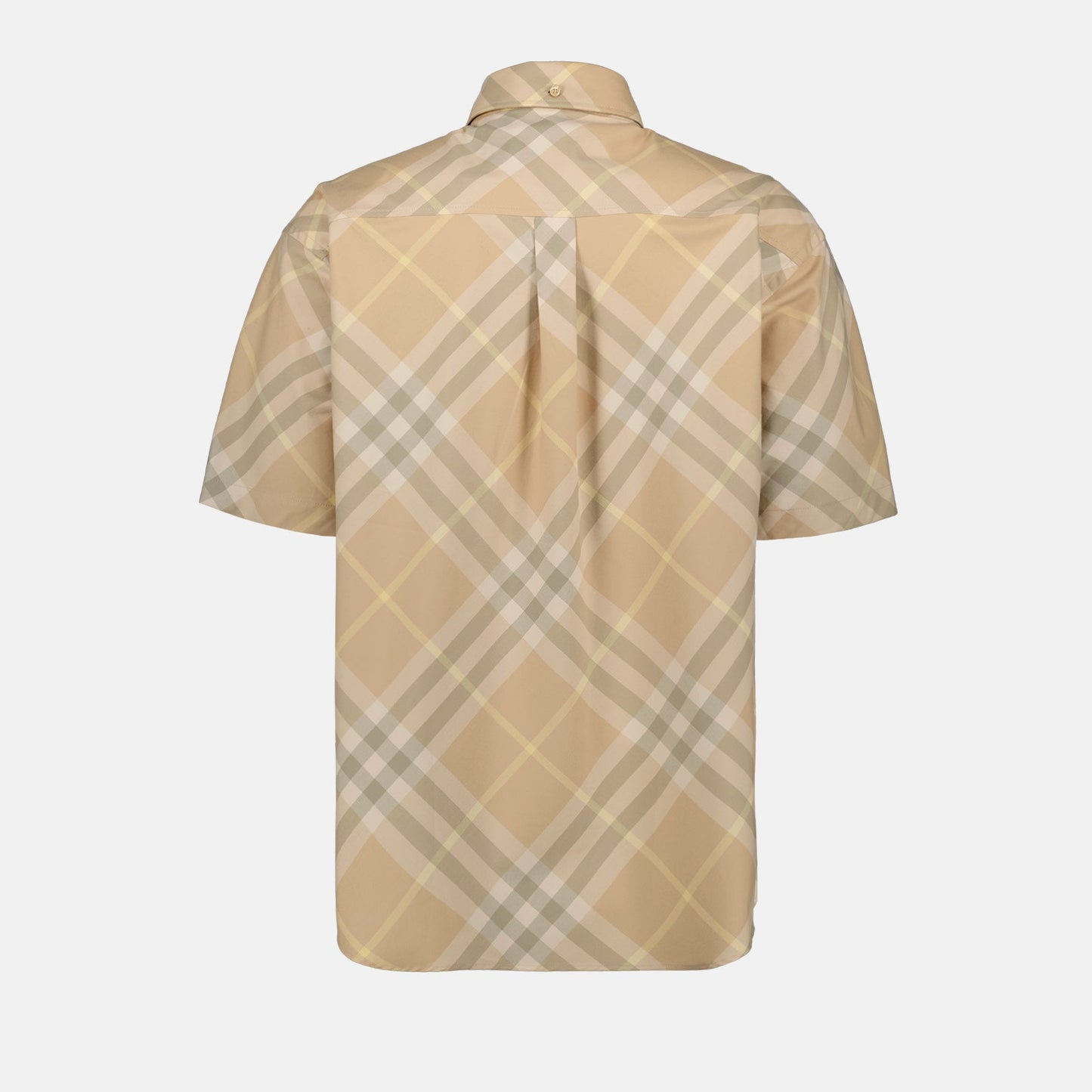 Burberry, beige checked shirt, luxury men’s fashion, elegant shirts, high-end wardrobe