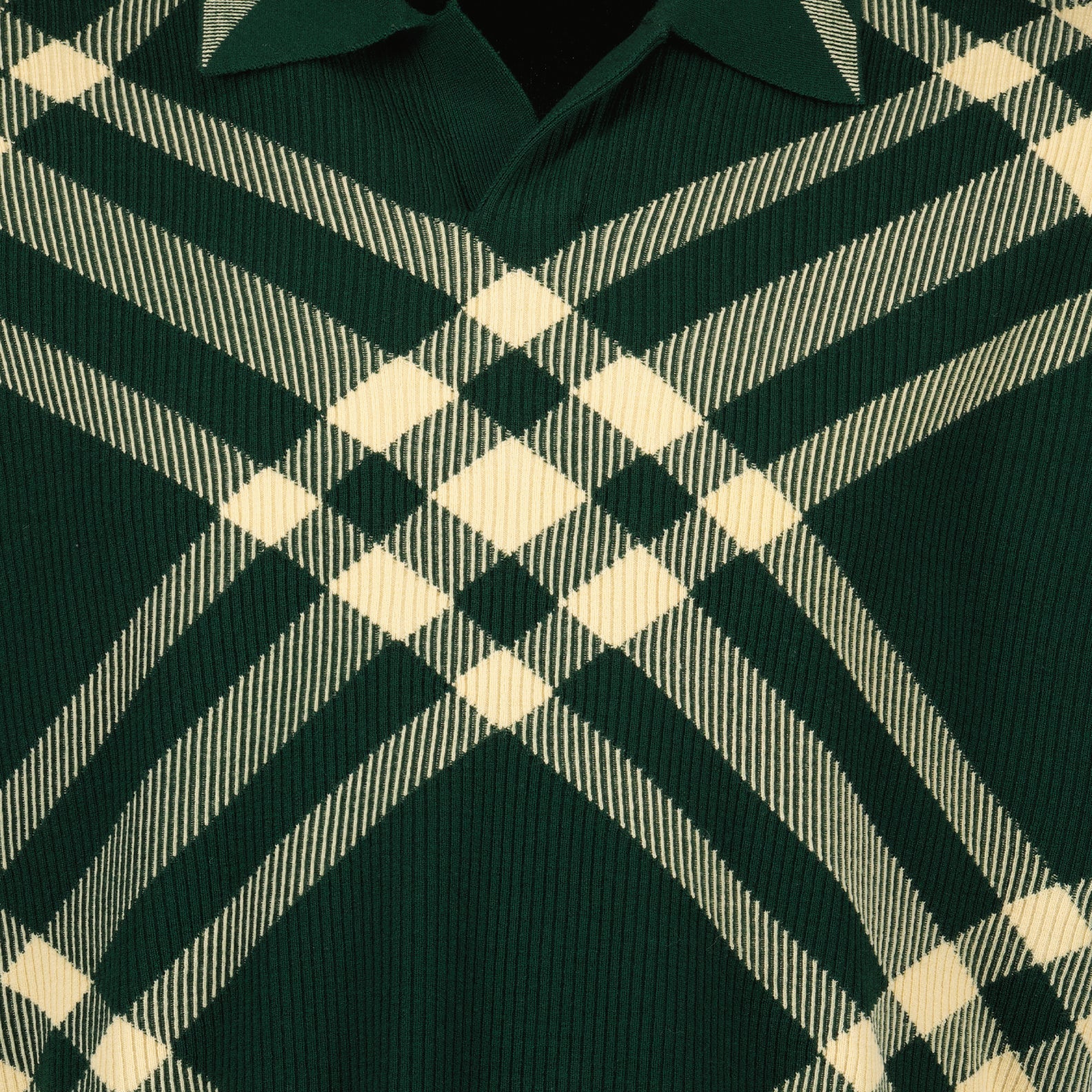 checkered wool polo, Burberry, luxury polo shirt, high-end menswear, sophisticated fashion