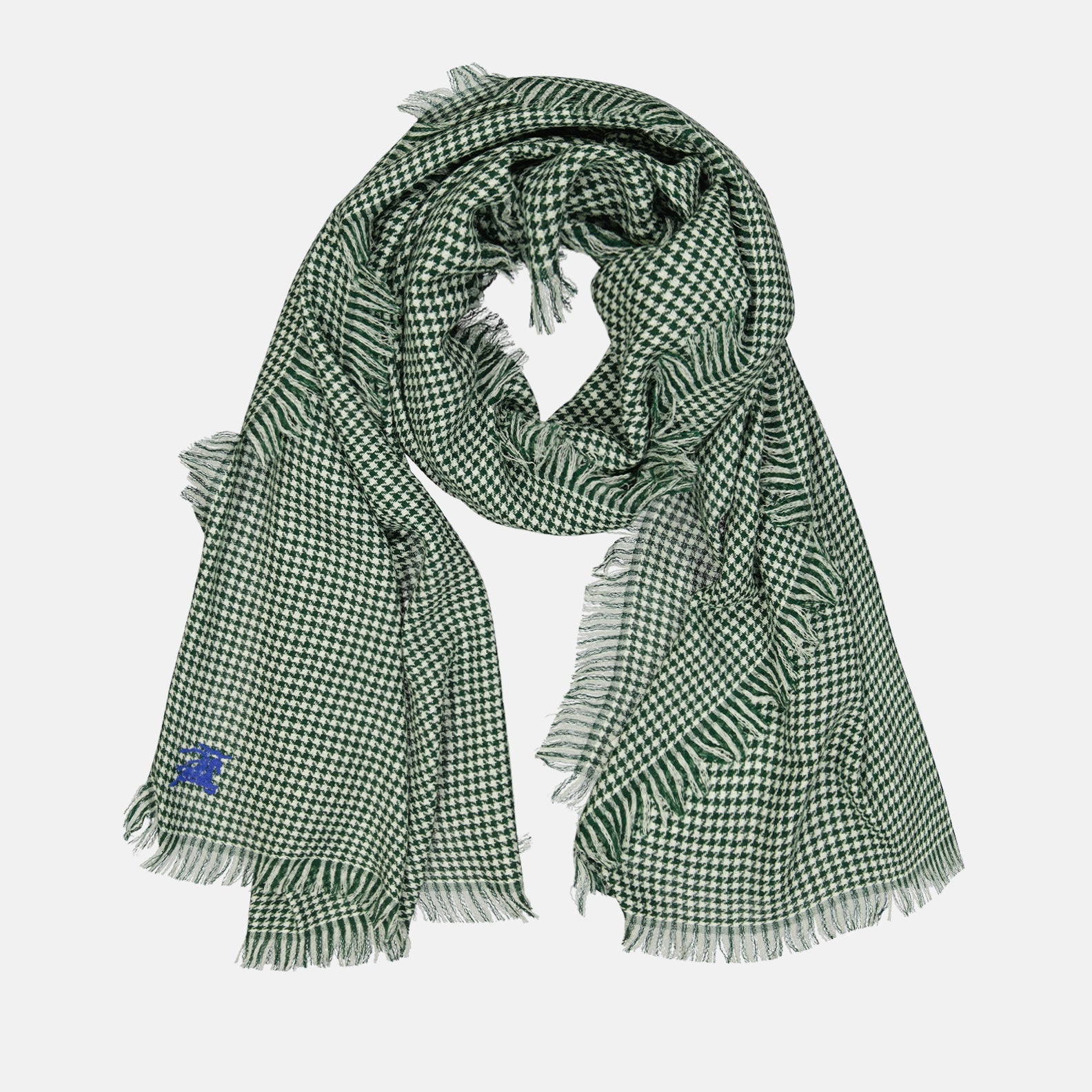 Houndstooth scarf, EKD pattern, Burberry, luxury accessory, high-quality scarf