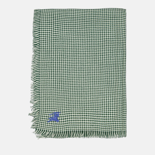 Houndstooth scarf, EKD pattern, Burberry, luxury accessory, high-quality scarf