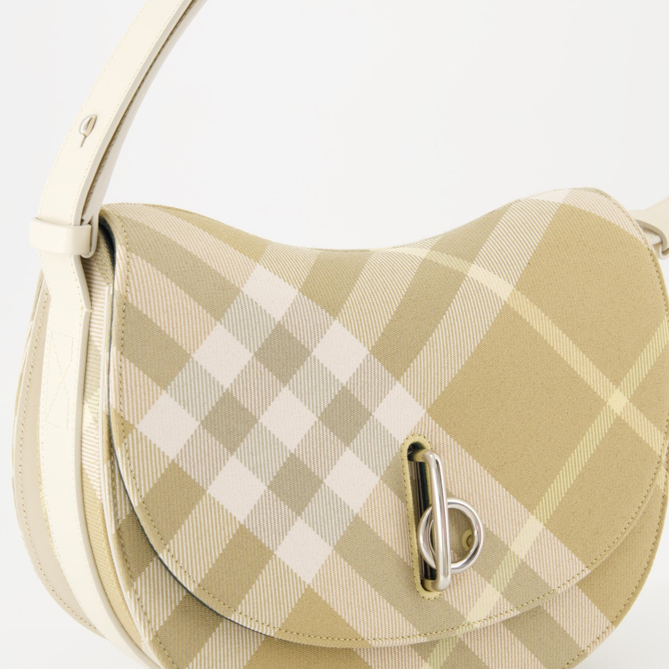 Burberry, luxury bag, leather and wool bag, designer accessory, Rocking Horse Bag