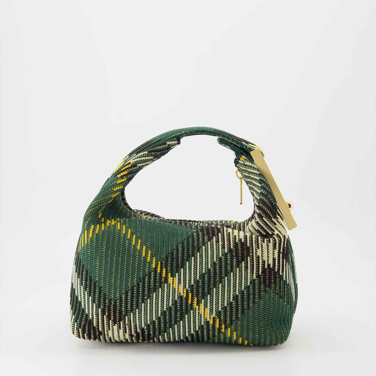 Burberry handbag, luxury accessories, green checkered bag, designer handbags, high-end fashion