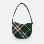Burberry bag, leather and wool bag, luxury accessories, designer handbag, elegant fashion