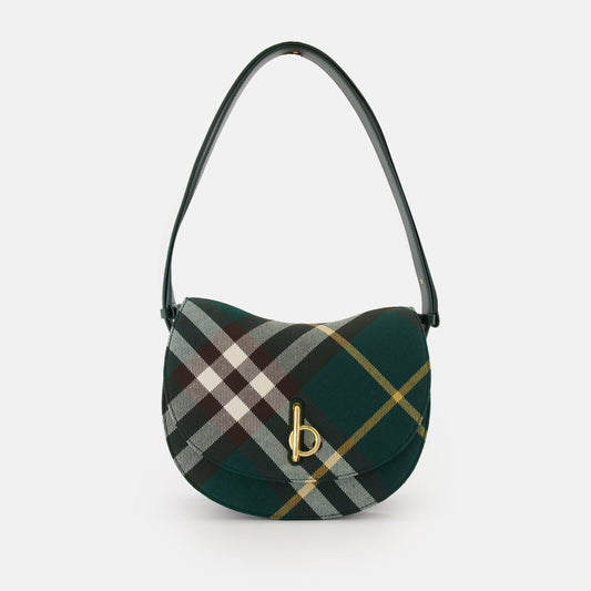 Burberry bag, leather and wool bag, luxury accessories, designer handbag, elegant fashion