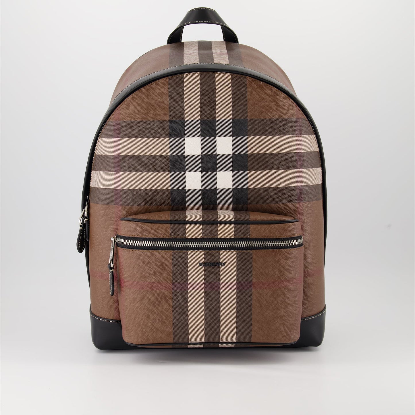 luxury backpack, brown checkered backpack, Burberry accessories, high-end backpack, designer backpack