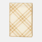 luxury scarf, Burberry checkered scarf, beige scarf, high-end fashion accessory, classic British style