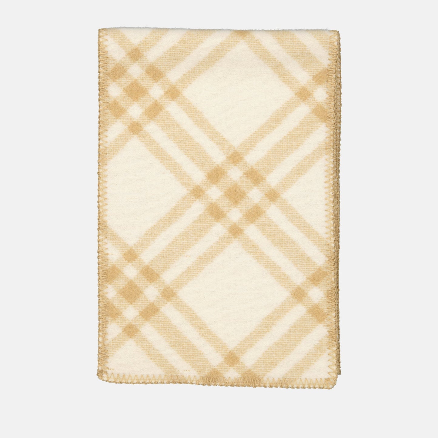 luxury scarf, Burberry checkered scarf, beige scarf, high-end fashion accessory, classic British style