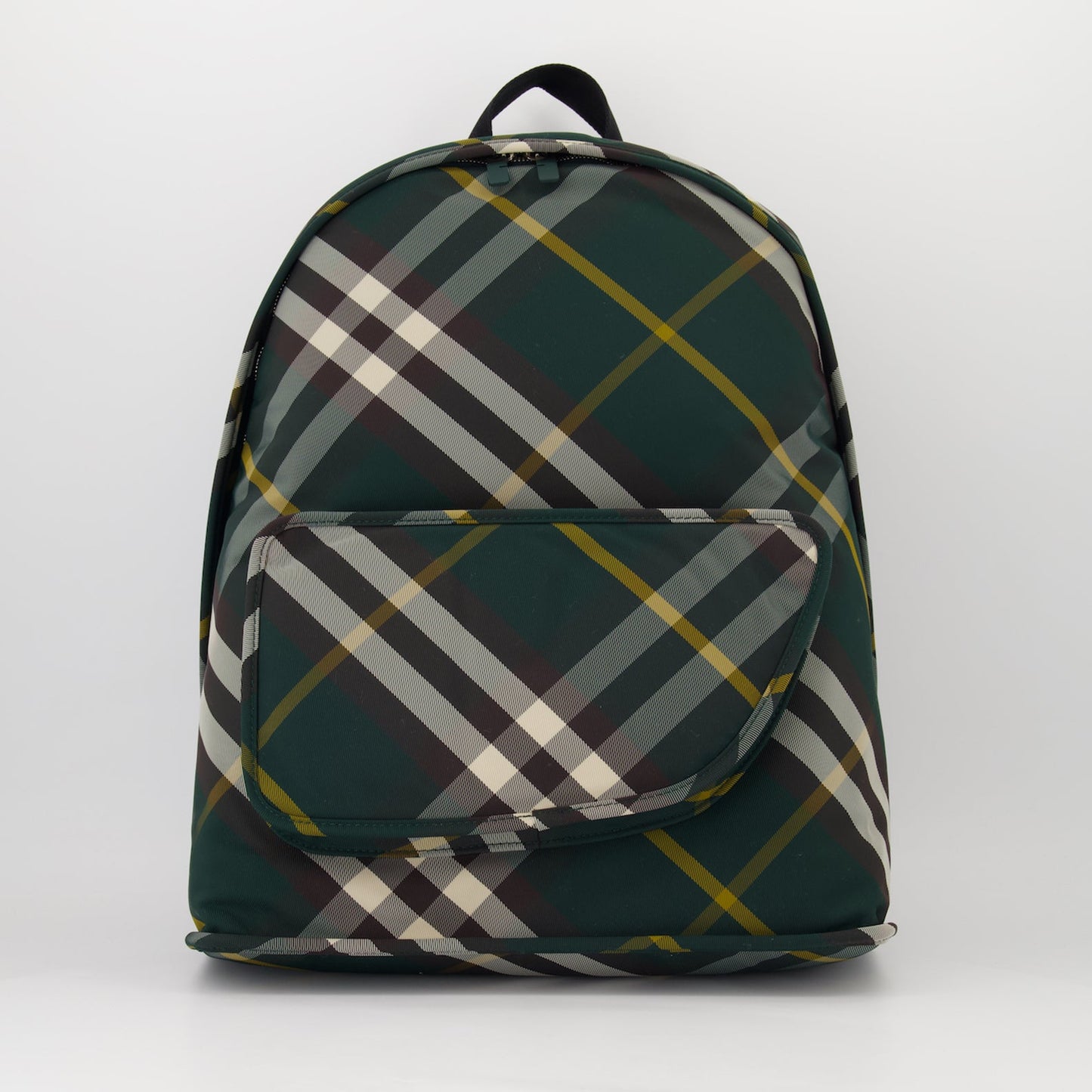 Burberry backpack, green checkered backpack, luxury bags, designer backpacks, Burberry accessories