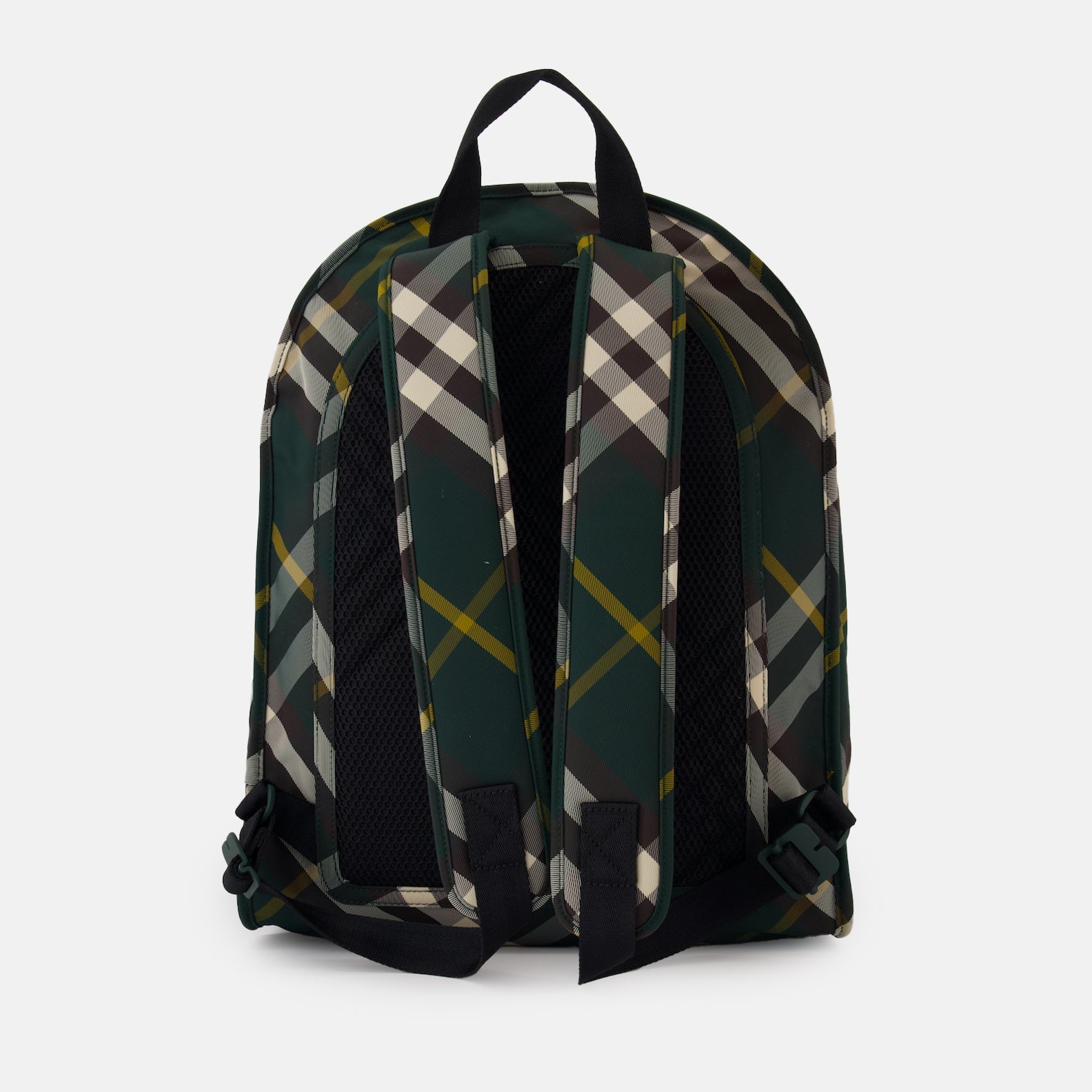 Burberry backpack, green checkered backpack, luxury bags, designer backpacks, Burberry accessories