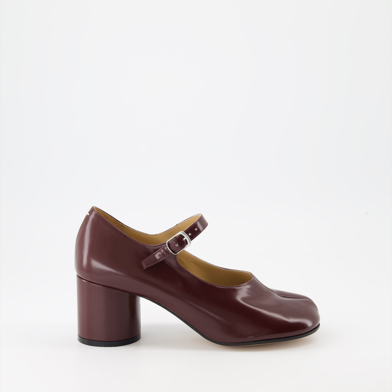 Maison Margiela, Tabi pumps, Bordeaux Mary-Jane, luxury footwear, designer shoes