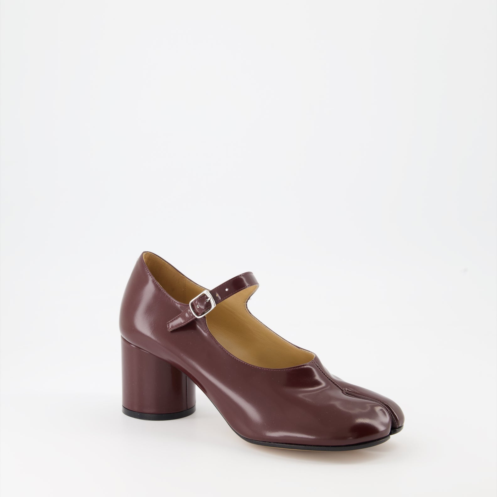 Maison Margiela, Tabi pumps, Bordeaux Mary-Jane, luxury footwear, designer shoes