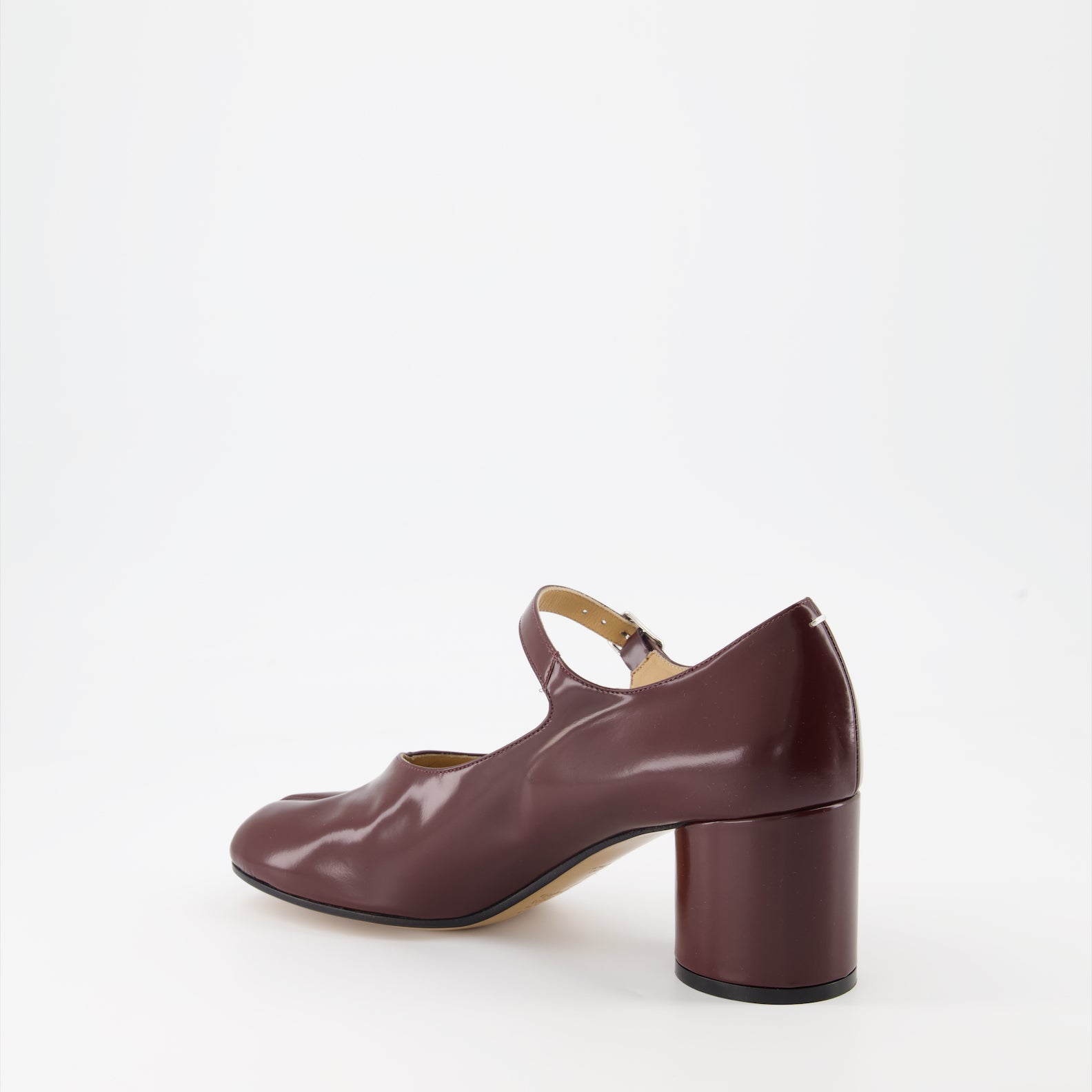 Maison Margiela, Tabi pumps, Bordeaux Mary-Jane, luxury footwear, designer shoes