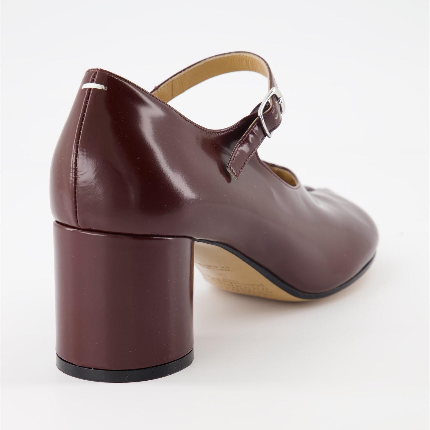 Maison Margiela, Tabi pumps, Bordeaux Mary-Jane, luxury footwear, designer shoes