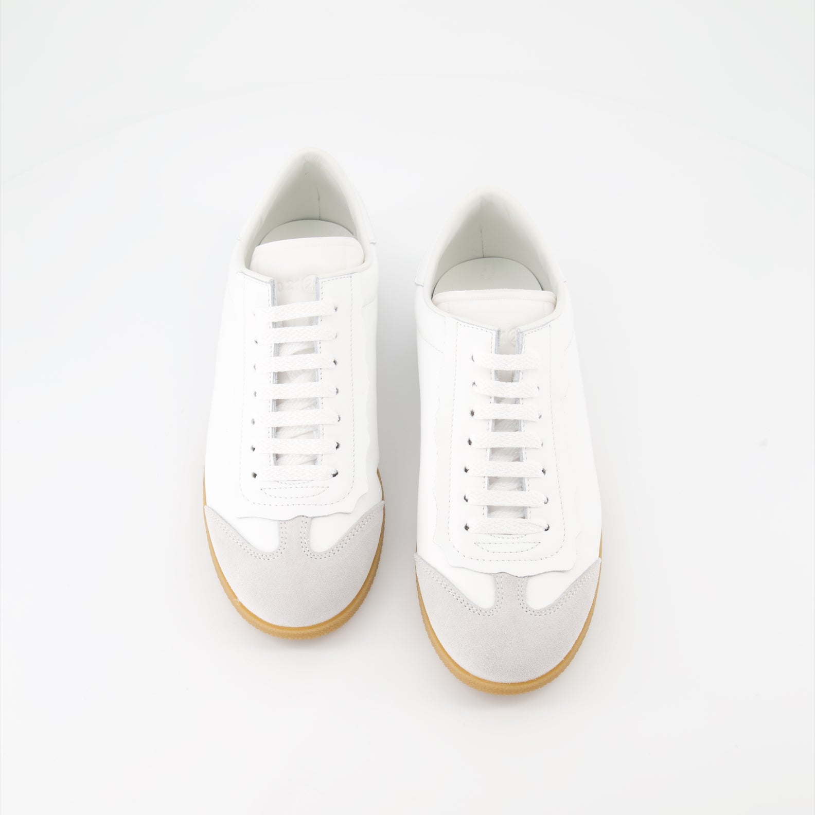 Featherlight sneakers, Maison Margiela, luxury sneakers, leather and suede sneakers, high-end footwear