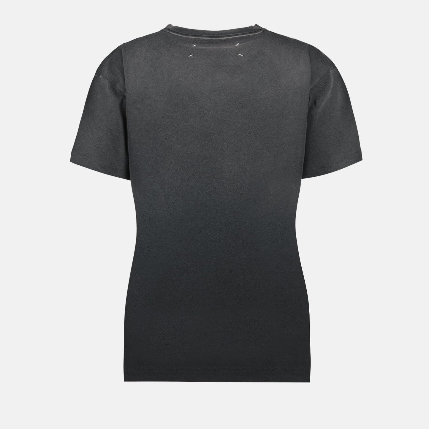 Maison Margiela, inverted logo T-shirt, luxury grey T-shirt, high-end fashion, designer clothing