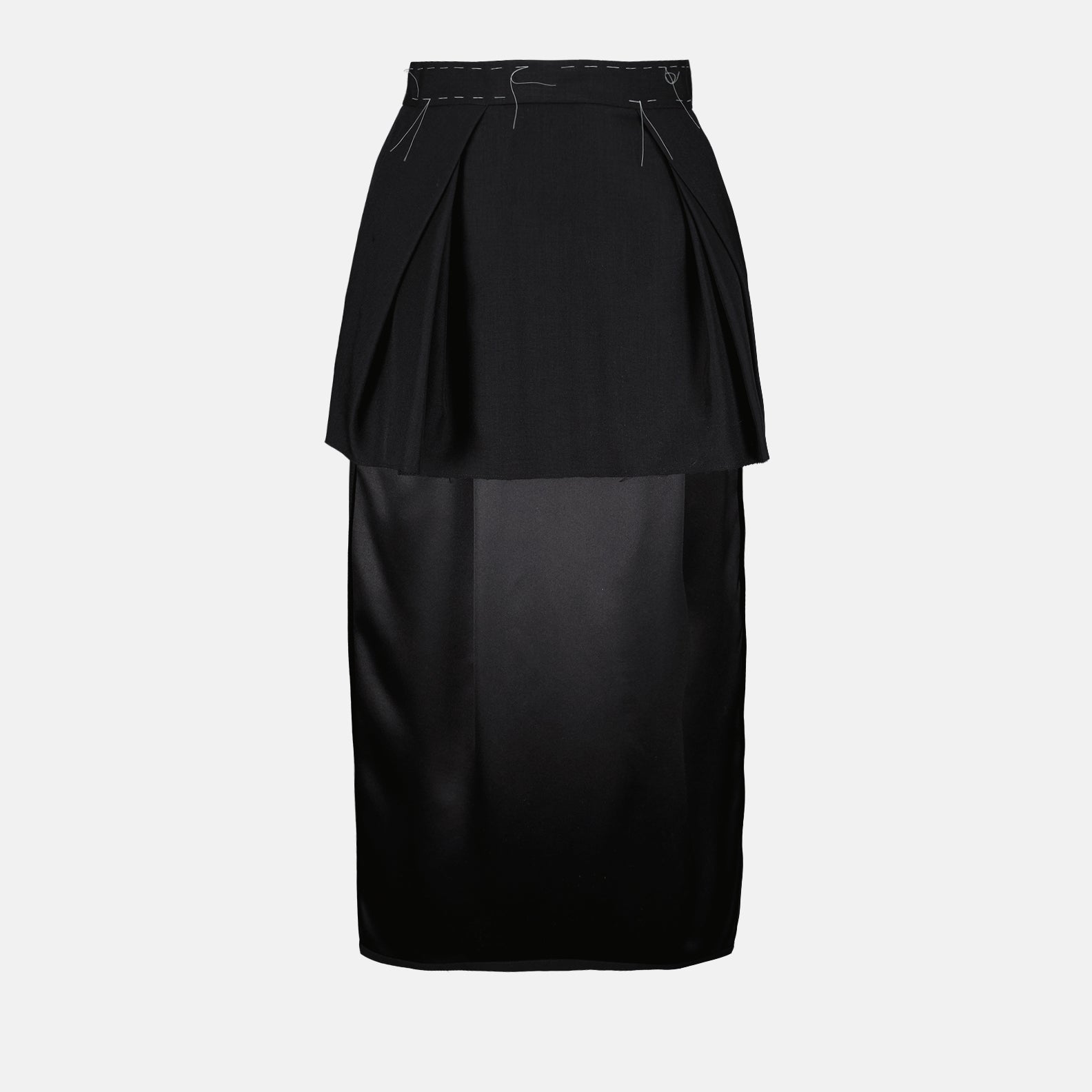 Maison Margiela skirt, Black skirt, Luxury fashion, High-end skirts, Work-in-Progress collection