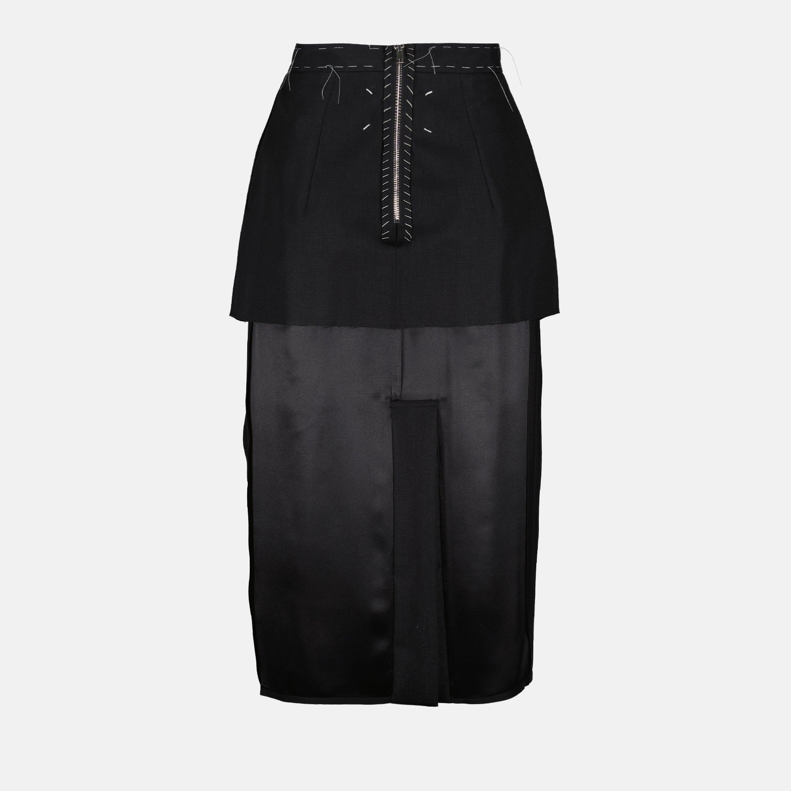 Maison Margiela skirt, Black skirt, Luxury fashion, High-end skirts, Work-in-Progress collection