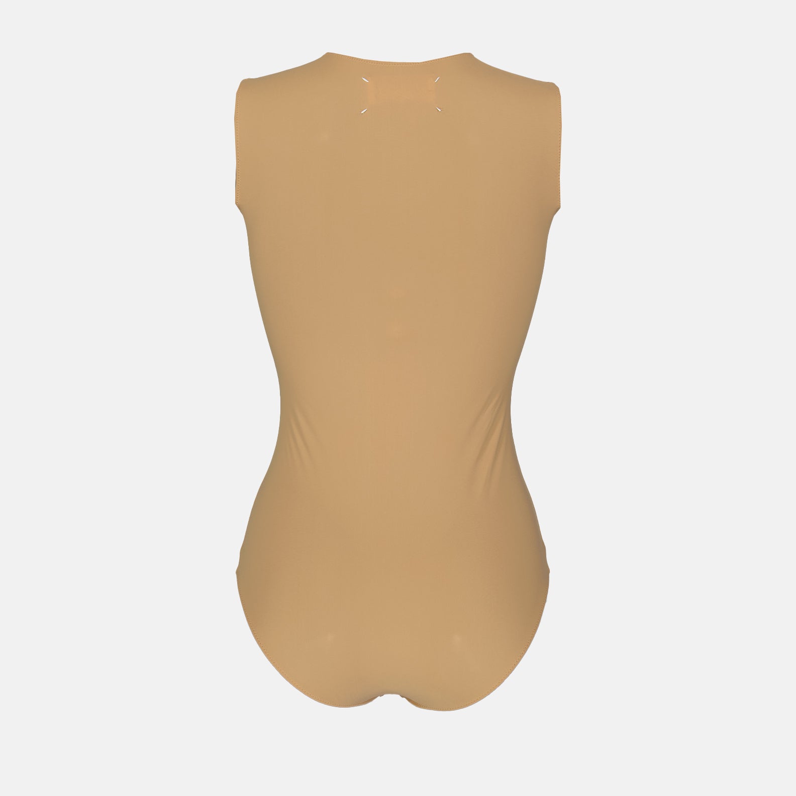 beige sleeveless bodysuit, Maison Margiela bodysuit, luxury bodysuit, designer bodysuit, high-end fashion