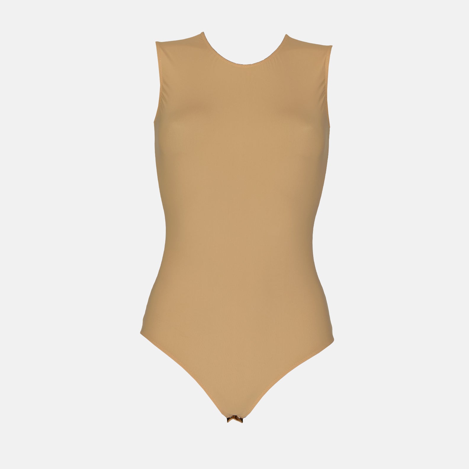 beige sleeveless bodysuit, Maison Margiela bodysuit, luxury bodysuit, designer bodysuit, high-end fashion