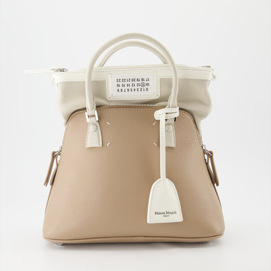 Maison Margiela, luxury leather bag, bicolor bag, designer accessory, high-end fashion