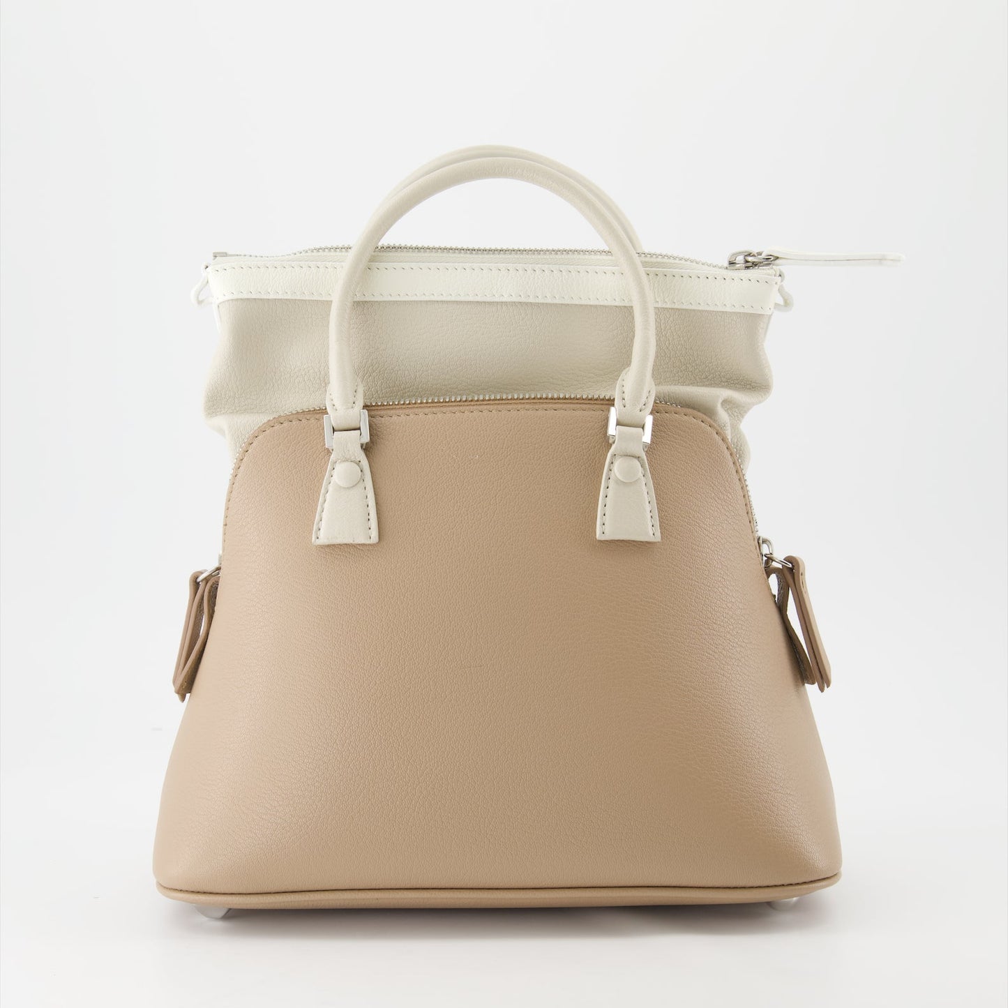 Maison Margiela, luxury leather bag, bicolor bag, designer accessory, high-end fashion