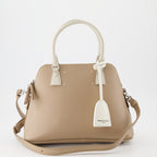 Maison Margiela, luxury leather bag, bicolor bag, designer accessory, high-end fashion