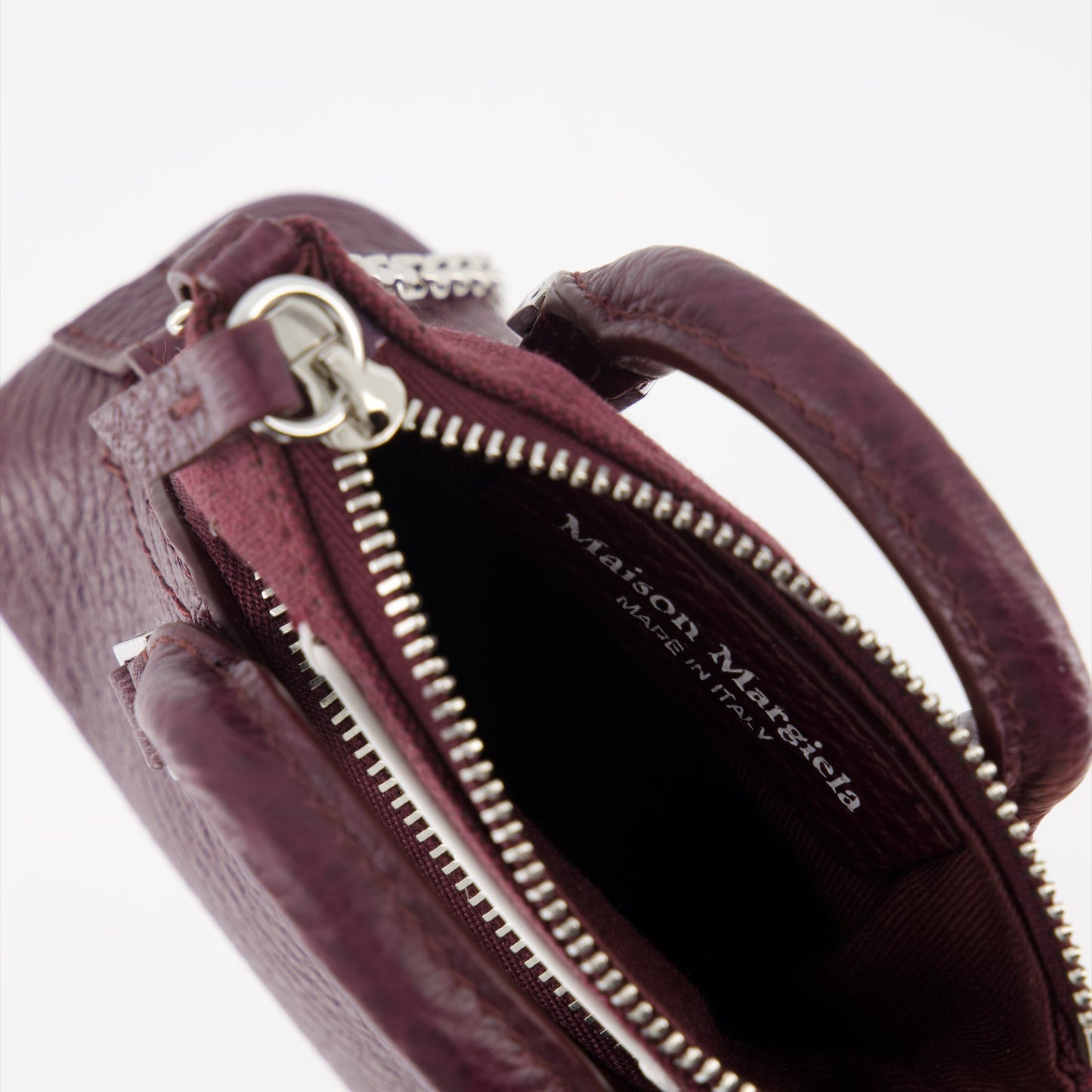 Maison Margiela, 5AC Baby Bag, Bordeaux handbag, luxury accessories, designer bags