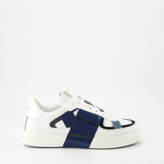 VL7N Sneakers, Valentino Garavani Sneakers, Luxury Sneakers, Denim Detail Sneakers, High-End Footwear