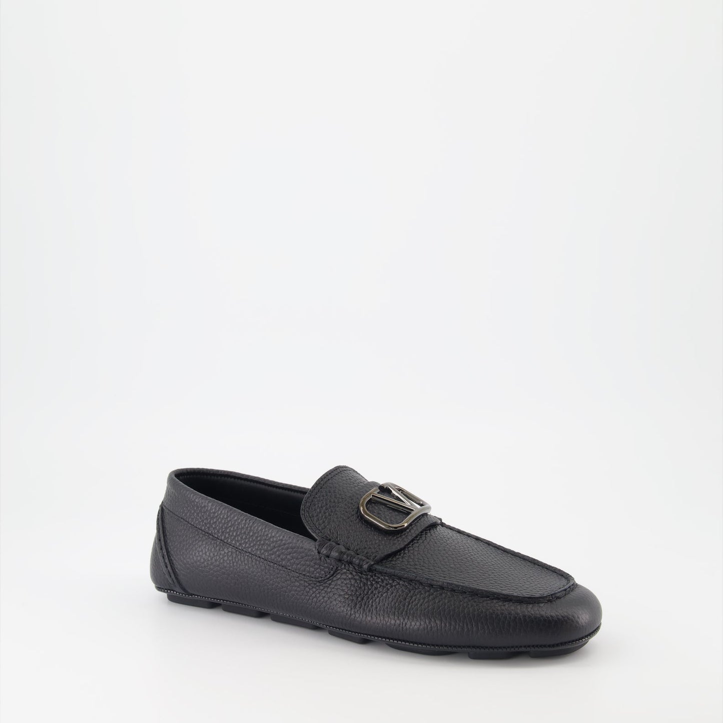 VLogo moccasins, luxury loafers, leather moccasins, Valentino Garavani shoes, elegant footwear