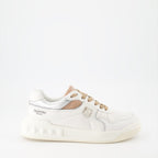 Valentino Garavani, One Stud Sneakers, luxury sneakers, bicolor sneakers, high-end footwear