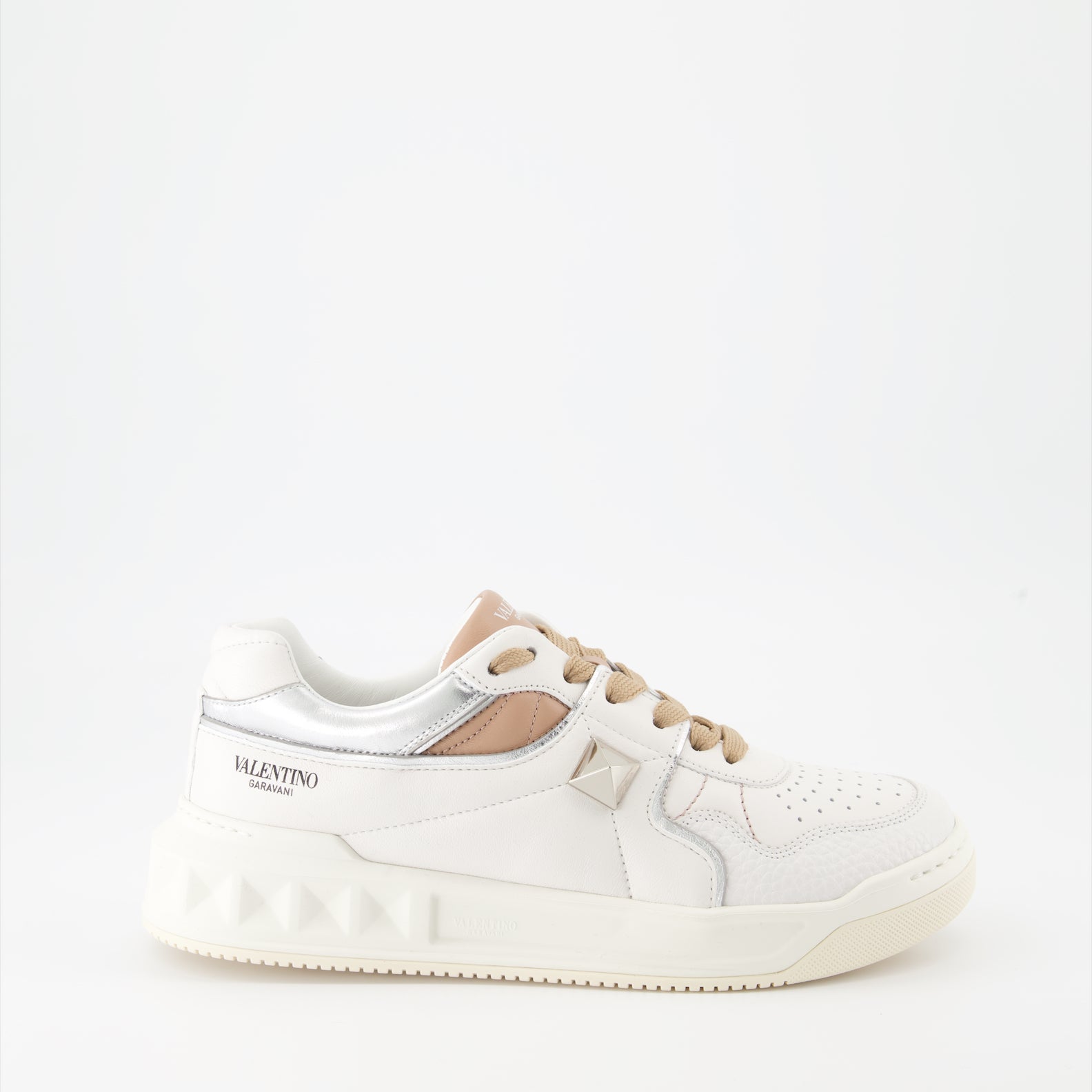 Valentino Garavani, One Stud Sneakers, luxury sneakers, bicolor sneakers, high-end footwear