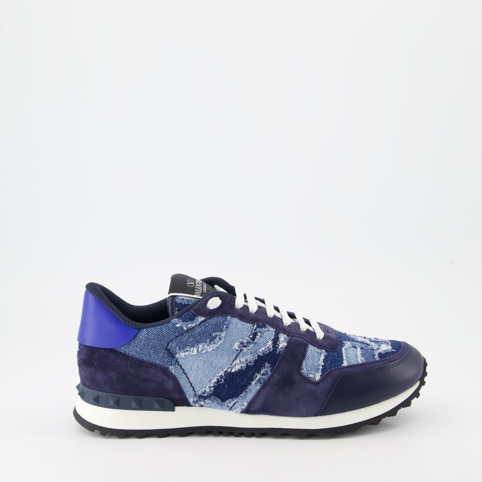 Valentino Garavani, Rockrunner, denim sneakers, luxury footwear, designer sneakers