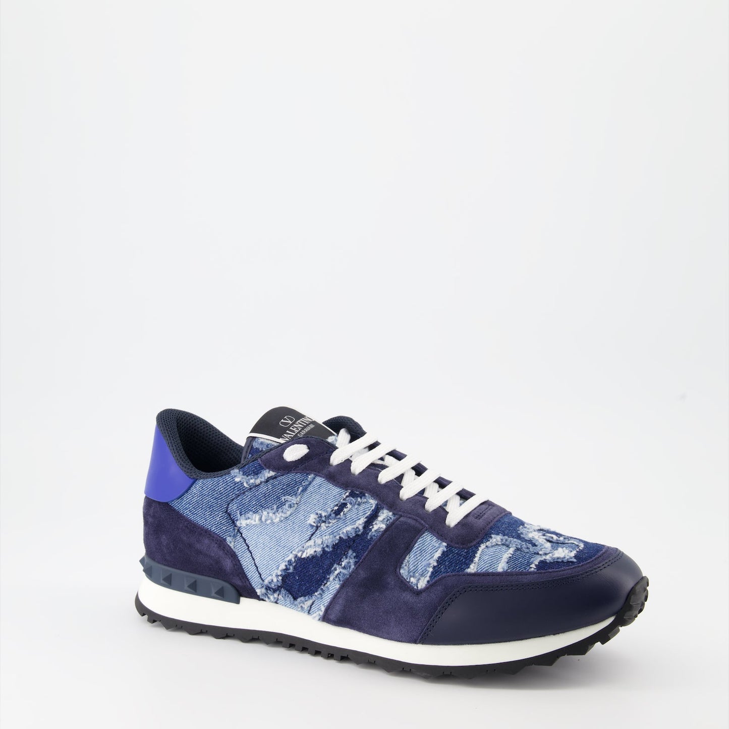 Valentino Garavani, Rockrunner, denim sneakers, luxury footwear, designer sneakers