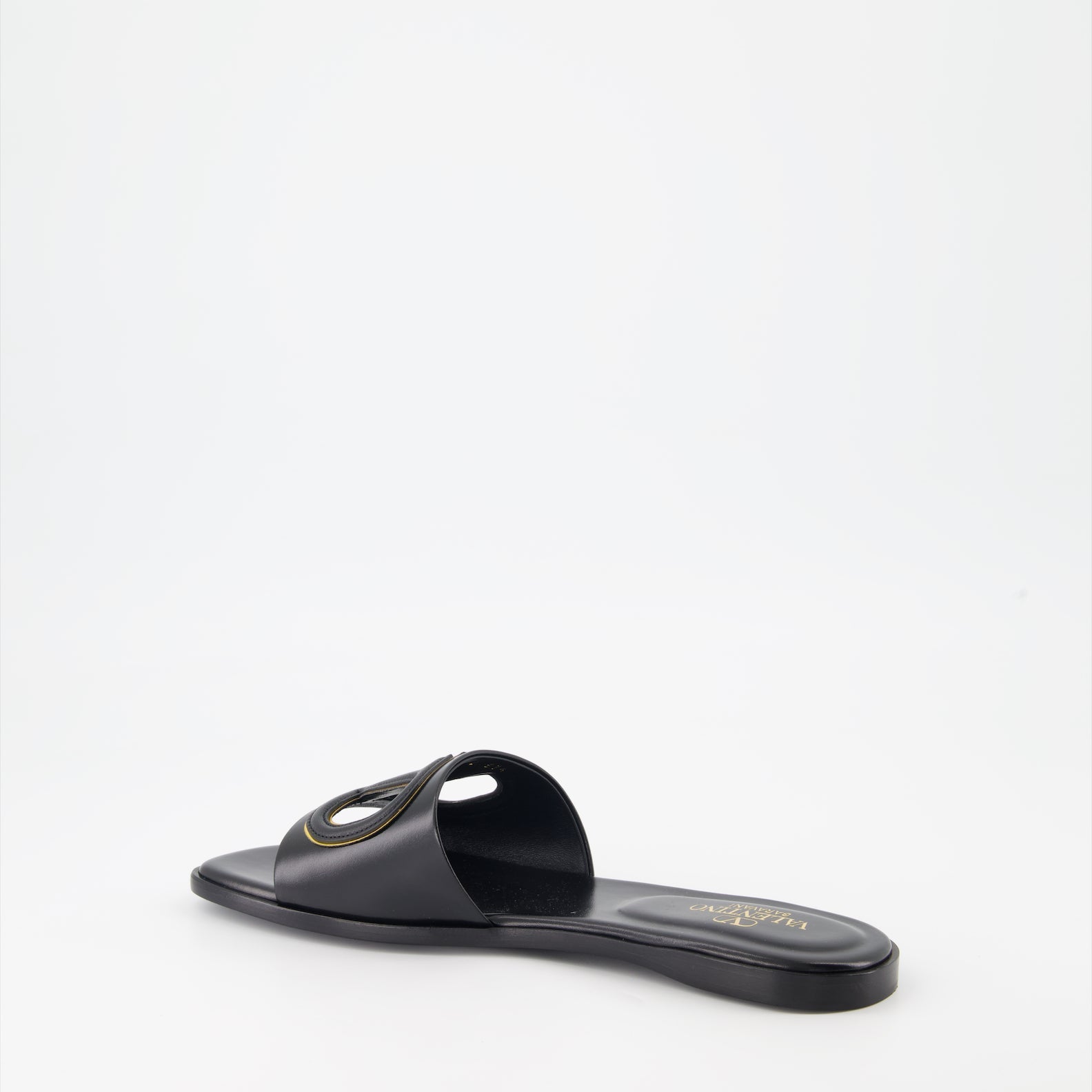 Valentino Garavani, Leather Slides, Luxury Footwear, VLogo Slides, Designer Shoes