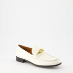 Valentino Garavani loafers, luxury leather loafers, white moccasins, VLogo shoes, designer footwear