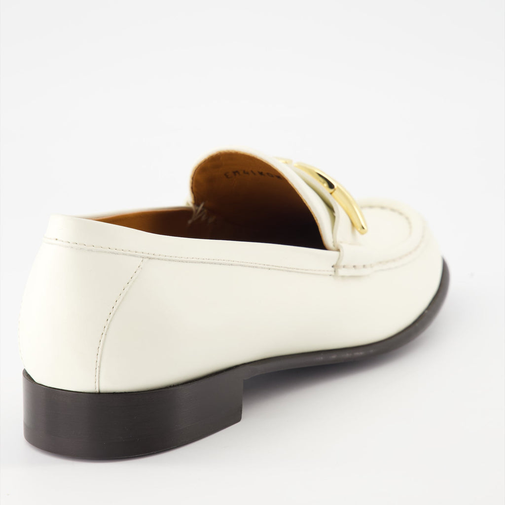 Valentino Garavani loafers, luxury leather loafers, white moccasins, VLogo shoes, designer footwear
