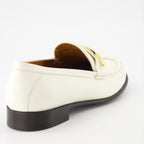 Valentino Garavani loafers, luxury leather loafers, white moccasins, VLogo shoes, designer footwear