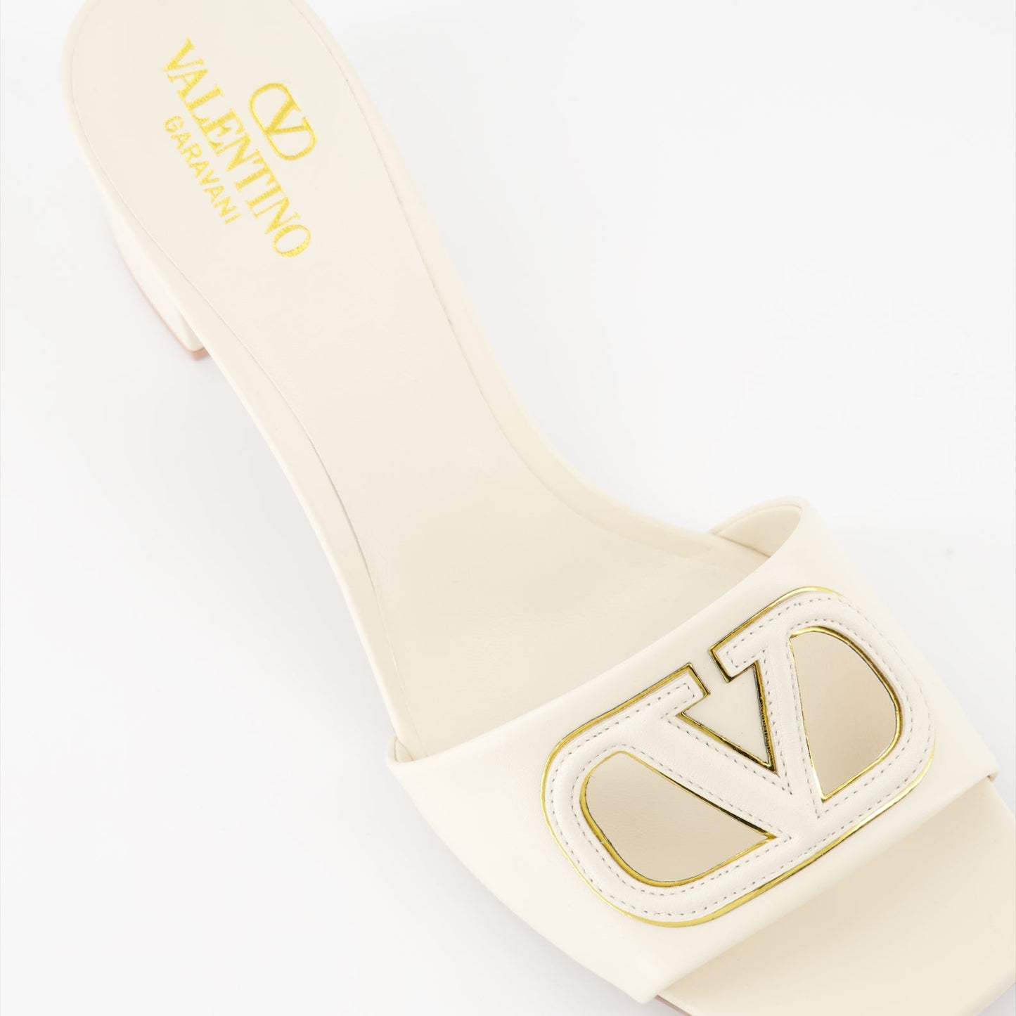 Valentino Garavani, Leather Mules, VLogo, Luxury Footwear, Cutout Design