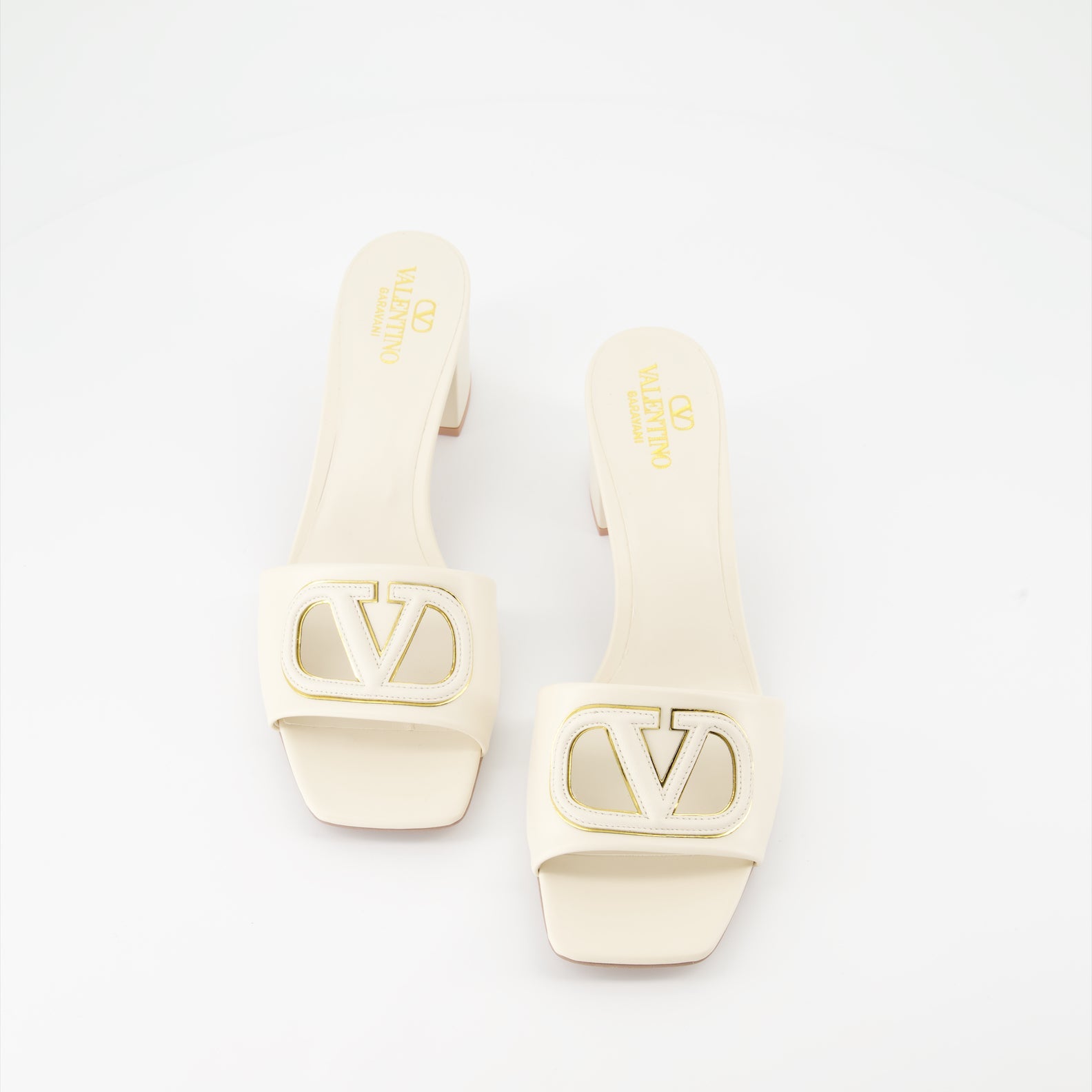 Valentino Garavani, Leather Mules, VLogo, Luxury Footwear, Cutout Design