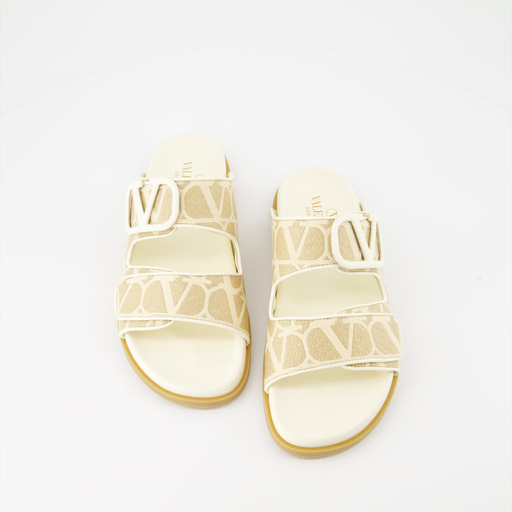 Valentino Garavani, VLogo Iconographe Sandals, luxury sandals, elegant footwear, designer sandals