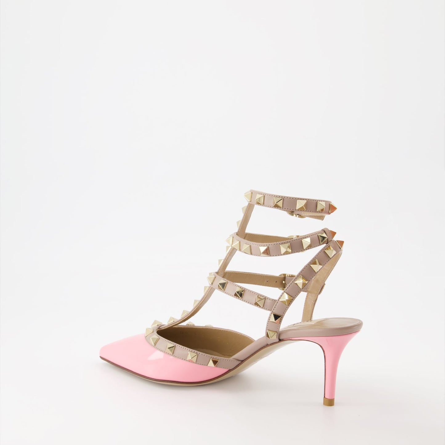 Valentino Garavani, Rockstud Pumps, Pink Patent Leather, Luxury Fashion, High Heels