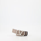 Valentino, reversible belt, VLogo, luxury accessories, leather belt
